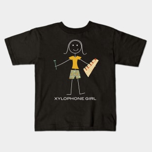 Funny Womens Xylophone Design Kids T-Shirt